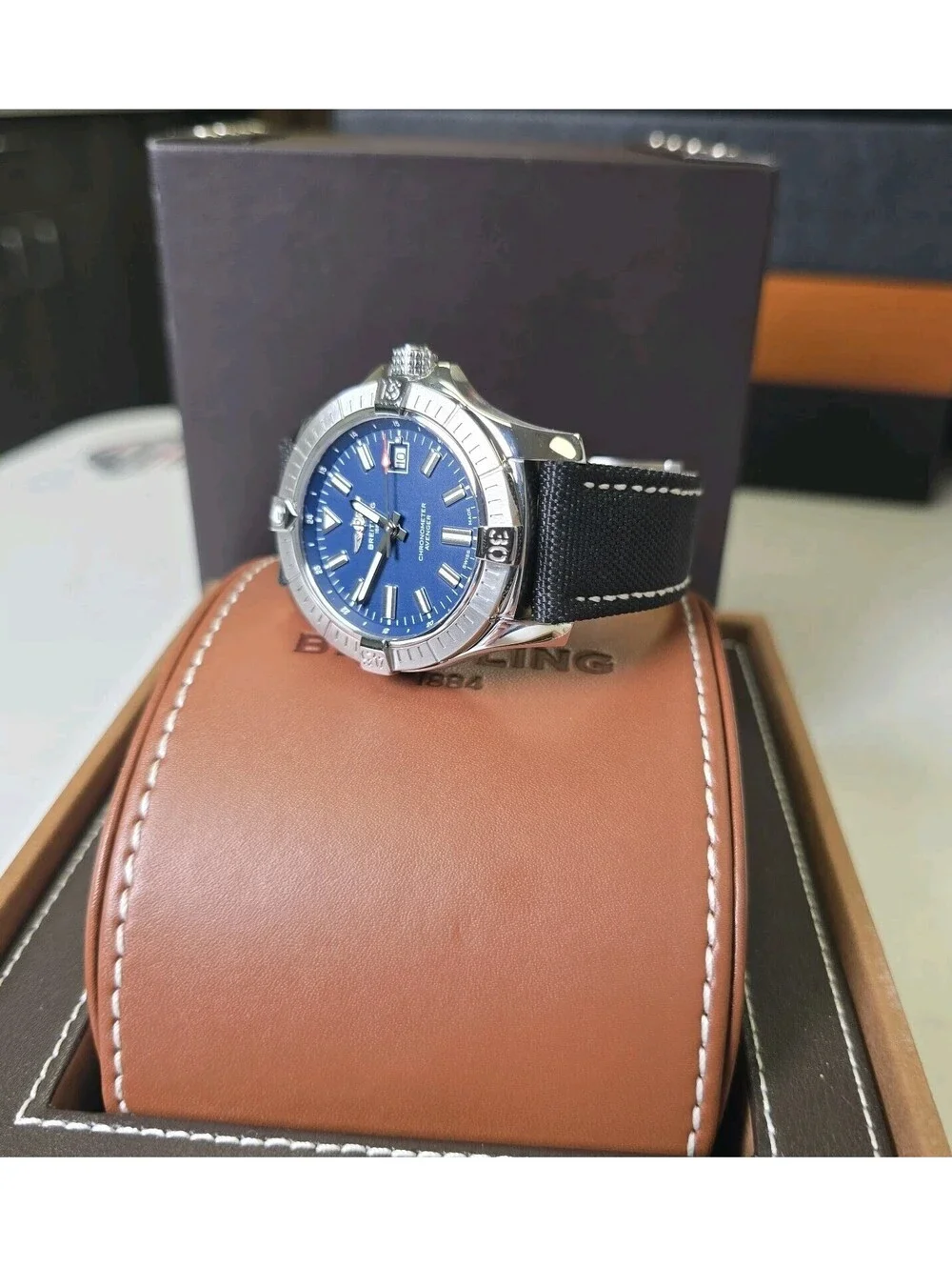 Breitling Avenger Automatic 43 Blue A17318101C1X1 Box, Booklet and Card. MINT